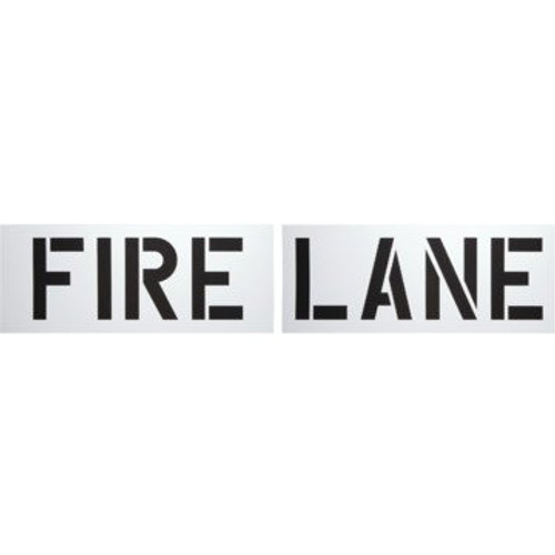 HY-KO Products PLS-61 FIRE Lane Parking Lot Stencil  12inch   White