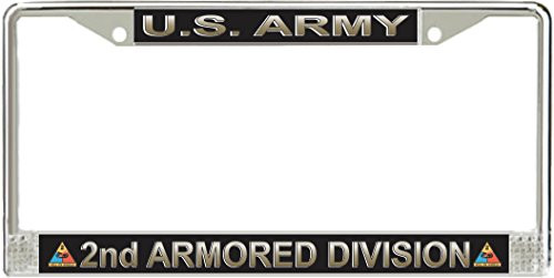 MilitaryBest U.S. Army 2nd Armored Division License Plate Frame