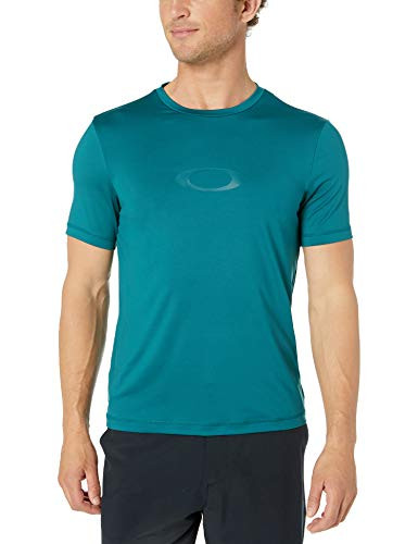 Oakley Men_s Ellipse Logo Rashguard  Petrol  L
