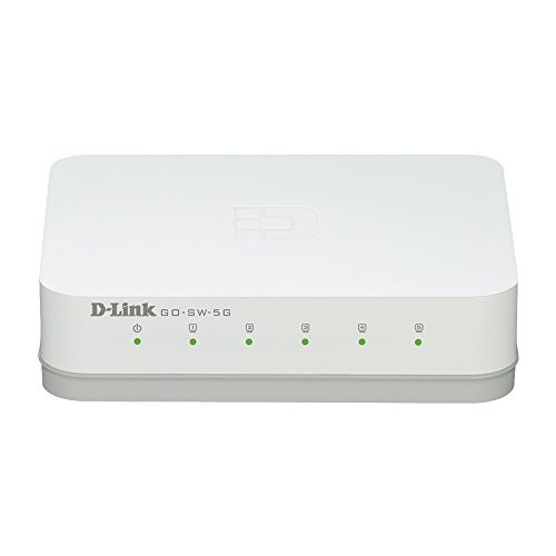 D-Link 5-Port Unmanaged Gigabit Switch (GO-SW-5G), Black