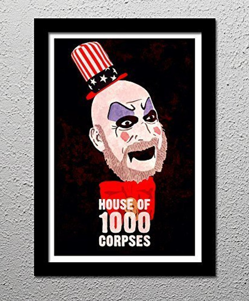 House of 1000 Corpses - Rob Zombie - Captain Spaulding - Horror Movie - Original Minimalist Art Poster Print