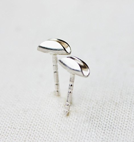 Taco Earrings  Sterling Silver Studs  Small Tiny Simple Jewelry  Miniature Food