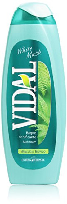 Vidal inch White Muskinch  Tonifying Bath Foam 500ml - 16.9fl.oz - Italian Import -
