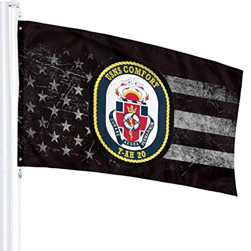 NPZBHoney3x5 Navy USNS T-AH-20 Flag 3_ X 5_ Ft Banner Breeze Flag