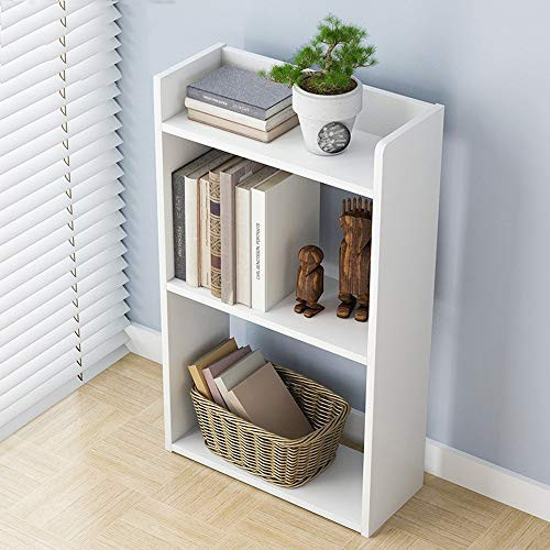 JIDSFIE Multi-Layer Bookshelf Wooden Simple Floor Bedroom Storage Shelf Creative Free Combination Small Bookcase Bookshelf  Living Room Cube Shelf Organizer  30x17x60cm Home Decor