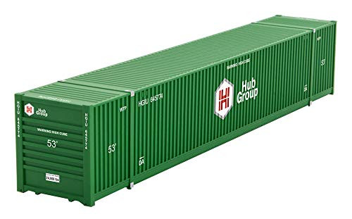 Micro-Trains MTL N-Scale 53ft Corrugated Container Hub Group -Green- 645774