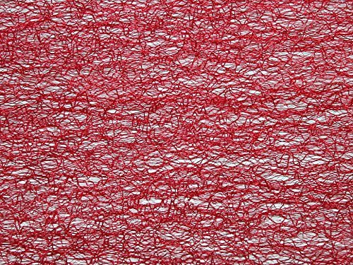 Spider Tulle Mesh Netting Fabric Red - per metre
