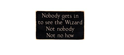 Nobody Gets in to See the Wizard  Not Nobody  Not No How