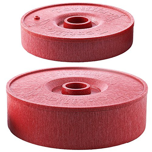 Tortilla Warmer - Tortilla server -Pancake Keeper -One large & One small combination - Food Container - Perfect for Keeping Tortillas, Pancakes, Waffles Warm -Microwave Save (Red)