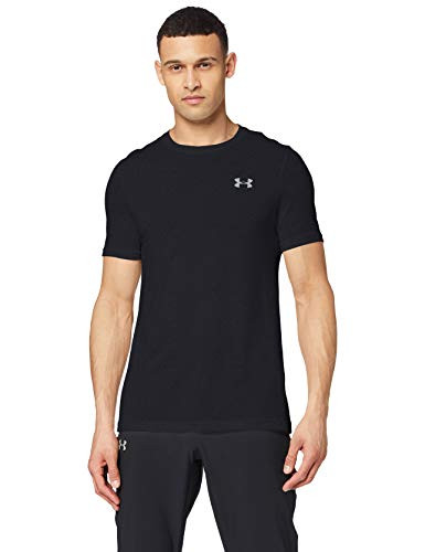 Under Armour Seamless Short Sleeve Workork Shirt  Black -001- Mod Gray  Medium