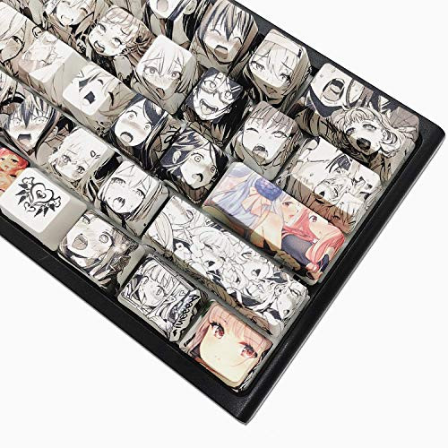 SDYZ Keycaps 60 Percent  2nd Generation Anime Keycap  OEM Profile PBT Keycaps with Puller for MX Switches Mechanical Keyboard-Cool Keycaps-