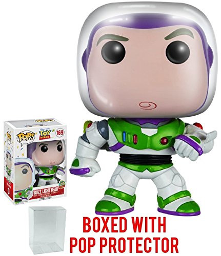 Funko Pop! Disney Pixar: Toy Story - Buzz Lightyear "20th Anniversary" New Pose 2nd version Vinyl Figure (Bundled with Pop BOX PROTECTOR CASE)