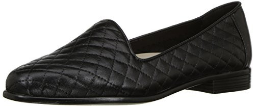 Trotters Women_s Liz Flat  Black  5 M US