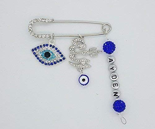 Personalized Evil Eye Allah Stroller Pin