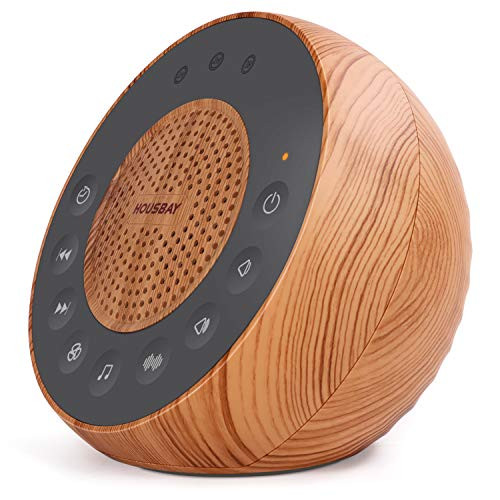 Housbay White Noise Machine with 31 Soothing Sounds 5W Loud Stereo Sound Auto-Off Timer Adjustable Volume Sleep Sound Machine for Baby Kid Adult -Wood Grain Housbay White Noise Machine with 31 Soothing Sounds 5W Loud Stereo Sound Auto-Off Timer Adjustable Volume Sleep Sound Machine for Baby Kid Adult -Wood Grain