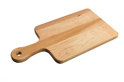 Labell Boards L08167 Canadian Paddle Cutting Board with Handle, 8x16x3/4, Maple