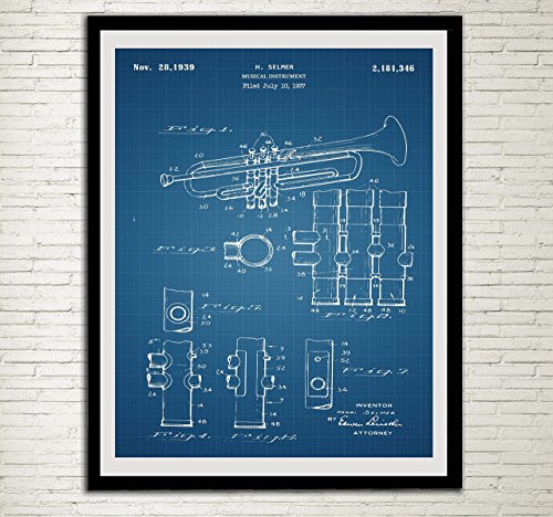 Trumpet Patent Art Print Home Decor Music Wall Art Print Brass Instrument Wall Decor Music Room Decor Home Art Musician Gift Idea Wall Hanging Trumpet Patent Art Print Home Decor Music Wall Art Print Brass Instrument Wall Decor Music Room Decor Home Art Musician Gift Idea Wall Hanging