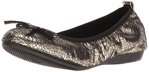 Bernie Mev Women_s Curlies Bow Flat  Pewter Metallic  39 EU 8-8.5 M US