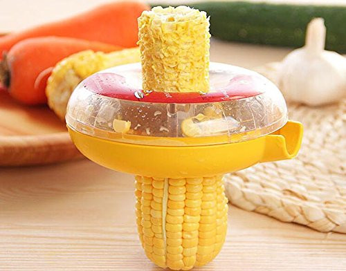 MAXZONE Corn Slicer Peeler Thresher Tool Kitchen Cob Kerneler Cutter Stripper Remover