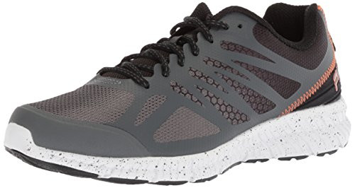 Fila Men's Memory Speedstride Trail Running Shoe, Dark Shadow/Black/Vibrant Orange 10.5 Medium US