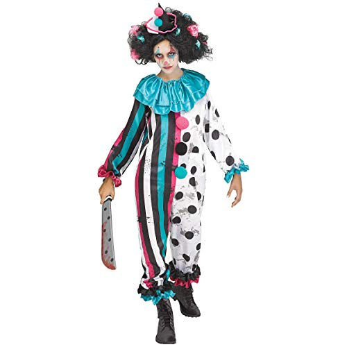 Fun World Crazy Killer Clown Kids Costume - Medium