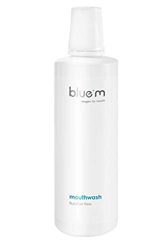 BlueM Mouthwash - Fluoride and Alcohol Free - 500 ml - Special Formulation Creates Active Oxygen - Eliminates Bad Breath - Helps Control Harmful Bacteria - Ensures Teeth and Gums Stay Healthy