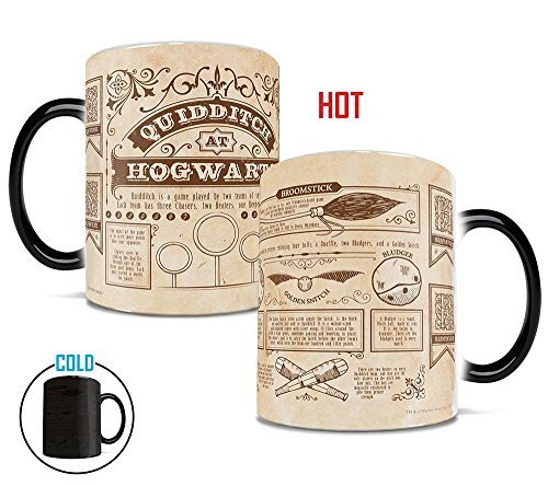 Morphing Mugs Harry Potter Quidditch Rules Heat Reveal Ceramic Coffee Mug - 11 Ounces