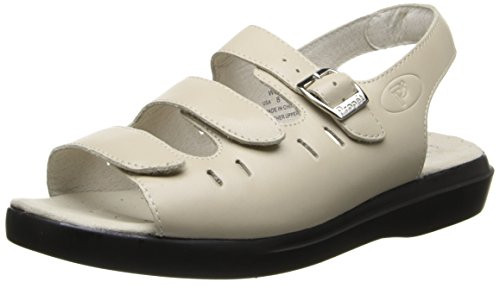 Propet Women_s Breeze Walker Sandal  Bone Smooth  11 W US