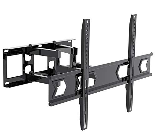 TV Wall Mount Bracket Full Motion Dual Articulating Arm for Most 32-65 inch LED  LCD  OLED  Flat Screen  Plasma TVs up to 99lbs VESA 600x400 with Tilt  Swivel and Rotation