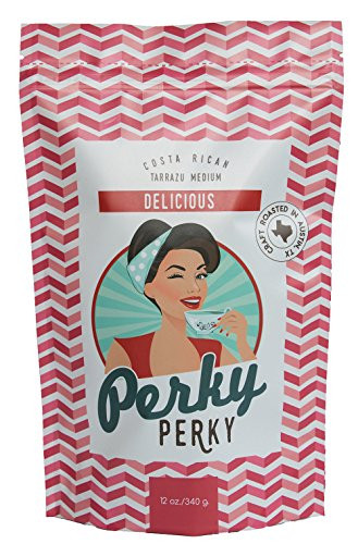 Delicious ☕ Gourmet Coffee: Ground Costa Rican Medium Roast Coffee ☕ Fresh Tarrazu Coffee by Perky Perky