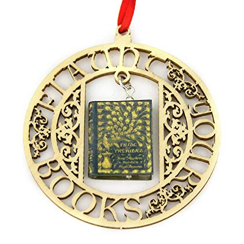 Pride and Prejudice Jane Austen Collectors First Edition Clay Mini Book Framed Ornament Wall Decor
