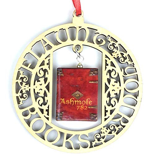 Ashmole 782 Discovery of Witches Ornament Clay Mini Book Framed Home Wall Decoration Trim Trinket