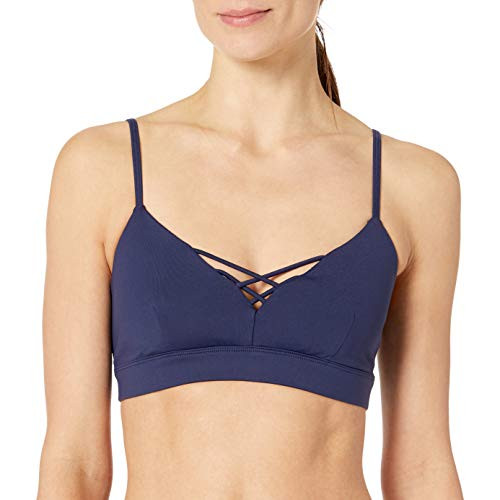 Alo Yoga Women_s Interlace Bra  Rich Navy  XS