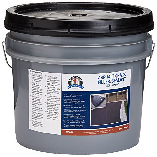 Bare Ground Winter Bare Ground Solutions Shot _N Gone 1S-ACFS Asphalt Crack Filler Seal Coating in 1-Gallon Bucket  10 lbs