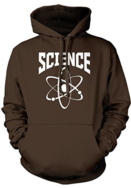 Amdesco Men_s Science Atom Hooded Sweatshirt  Dark Chocolate XL