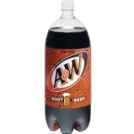 A and W ROOT BEER SODA 2 LITER BOTTLE