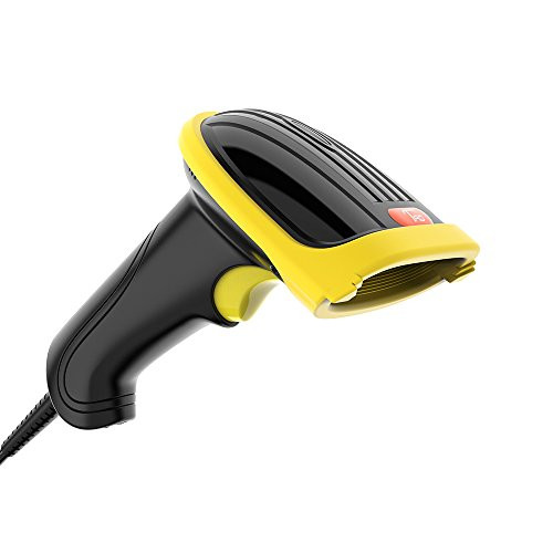 TaoTronics USB Barcode Scanner, Handheld Wired Bar Code 1D Laser Scanner, Fast and Precise Scan Support Windows/Mac/IOS/Android System for Inventory Management