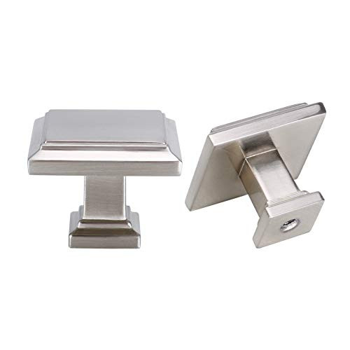 homdiy -30 Pack- Cabinet Knobs Brushed Nickel Drawer Knobs - HD9111SNB Kitchen Cabinet Knobs Cabinet Hardware Solid Cabinet Door Knobs Metal Knobs for Dresser Drawers