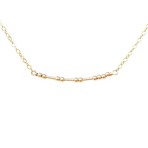 CUSTOM Gold Fill Morse Code Necklace also in Silver
