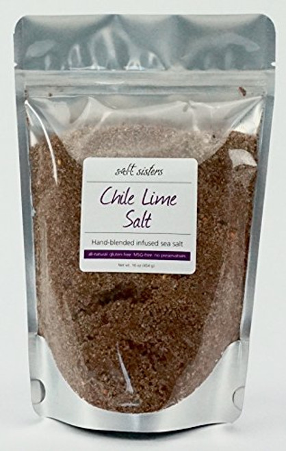 s.a.l.t. sisters Chile Lime Infused Sea Salt 16 Ounce s.a.l.t. sisters Chile Lime Infused Sea Salt 16 Ounce