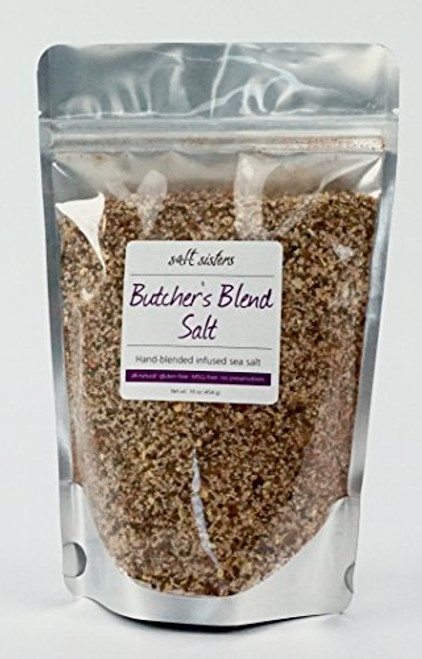 s.a.l.t. sisters Butcher_s Blend Infused Sea Salt 16 Ounce s.a.l.t. sisters Butcher_s Blend Infused Sea Salt 16 Ounce