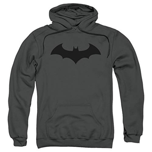 Batman Bat Hush Logo DC Comics Pull-Over Hoodie Sweatshirt  and  Stickers -X-Large-