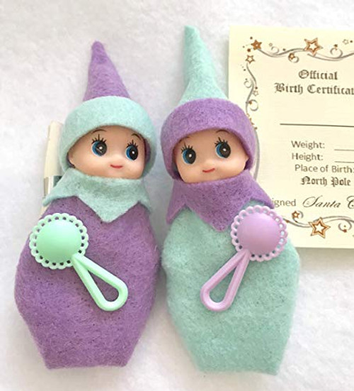 Baby Elf Twins Cotton and Candy  Elf dolls  Baby Elf doll