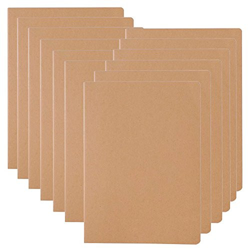 12 Pack Notebook Journals for Travelers, Students and Office, Writing Sketchbook Memo Diary Subject Notebooks Planner with Blank Paper, 60 Pages, 30 Sheets, 8.3x5.5 inch, A5 Size, Travel Journal Set