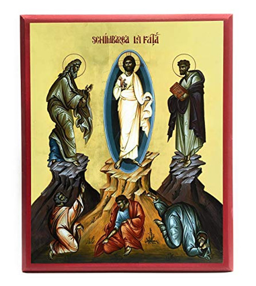 Wooden Byzantine Orthodox Christian Icon The Transfiguration of Jesus Christ on Mt. Tabor 8inch x 10inch Wooden Byzantine Orthodox Christian Icon The Transfiguration of Jesus Christ on Mt. Tabor 8inch x 10inch