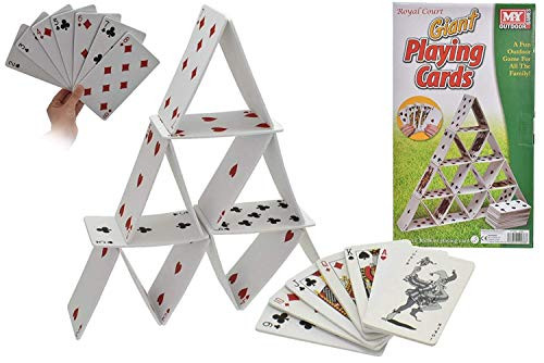 M.Y Giant 54pc Garden Game Eva Playing Cards In Colour Box Outdoor Fun