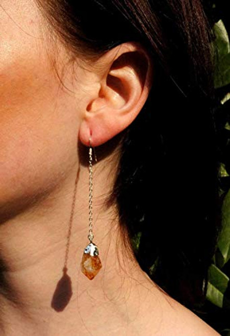 Raw Citrine Earrings Raw Citrine Earrings