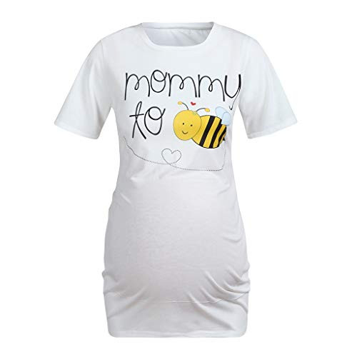 TiTCool Maternity Tee Funny Mommy to bee Print Women_s Maternity T-Shirt Pregnancy Clothes -S White- TiTCool Maternity Tee Funny Mommy to bee Print Women_s Maternity T-Shirt Pregnancy Clothes -S White-