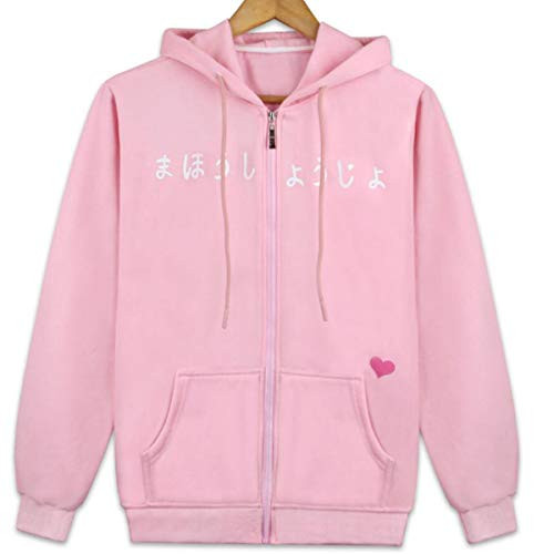 Nsoking Cartoon Anime Card Captor Sakura Cosplay Halloween Kinomoto Sakura Coat -Medium-Bust 40.1inch - Pink- Nsoking Cartoon Anime Card Captor Sakura Cosplay Halloween Kinomoto Sakura Coat -Medium-Bust 40.1inch - Pink-