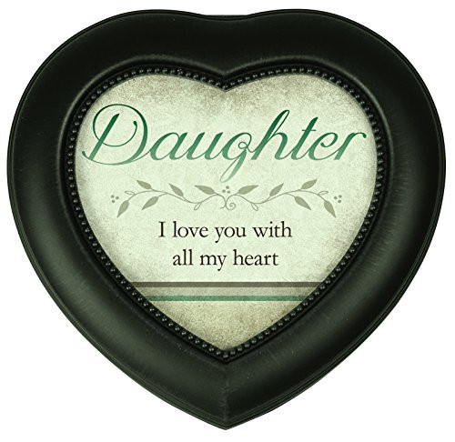 Carson Home Accents Music Box Heart, Daughter/Heart